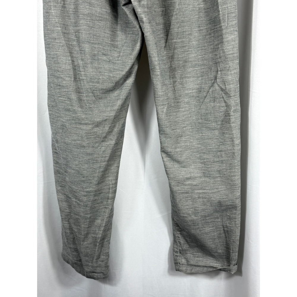 ZARA Women Gray Textured Paperbag Waist Cropped Pants Elastic Waist Pockets XS - Picture 7 of 7